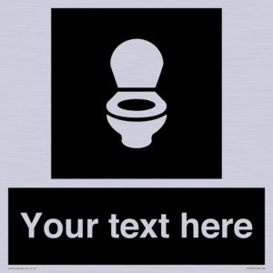 Custom information: black panel wc toilet